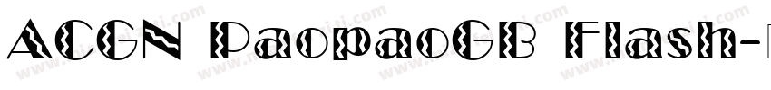 ACGN PaopaoGB Flash字体转换